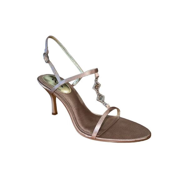 Nina - Vespa-YS Taupe Royal Strappy Heel/Pump Womens Size 10 NEW - Picture 1 of 10